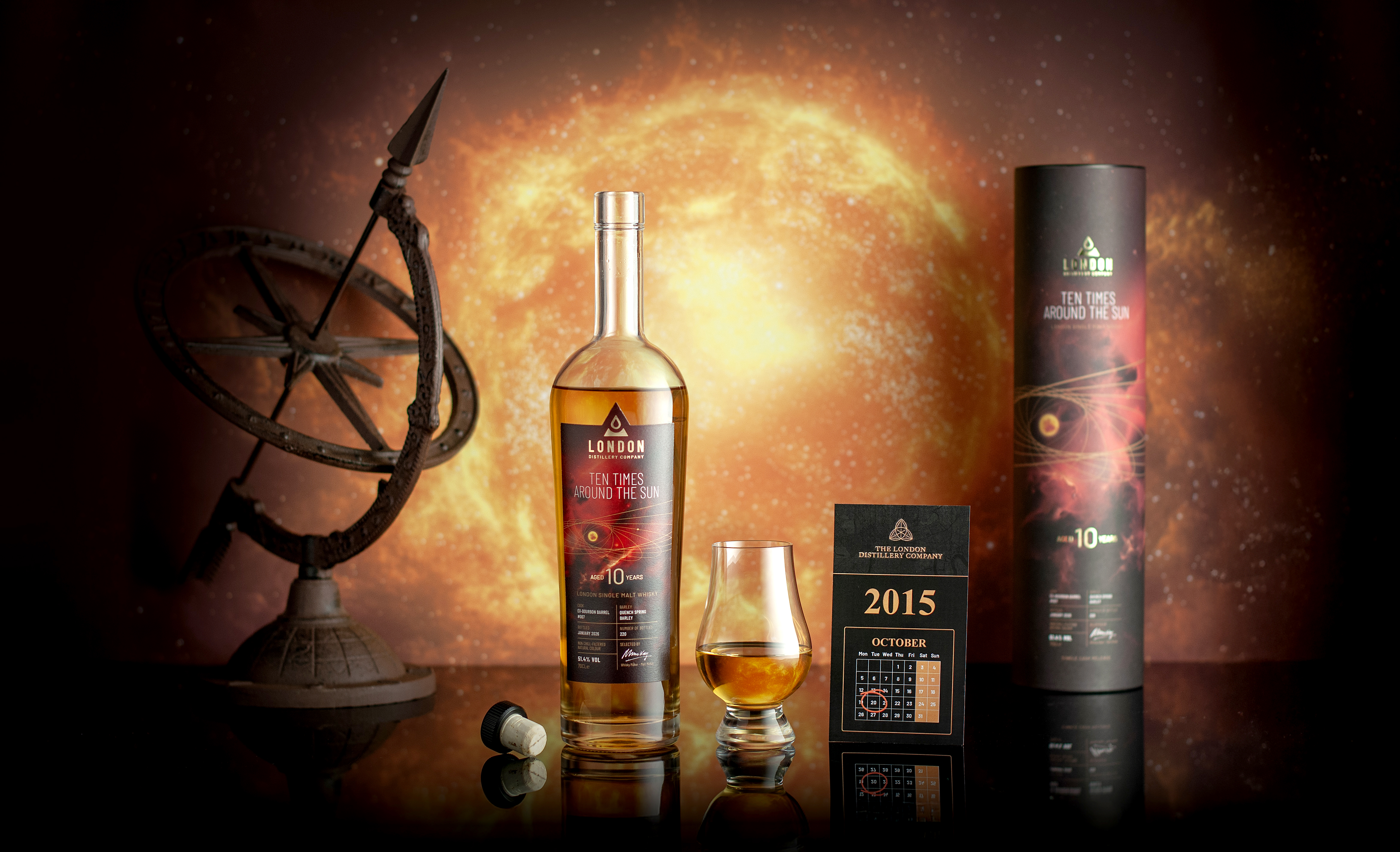 London Distillery Company Ten Times Around The Sun with Glass
