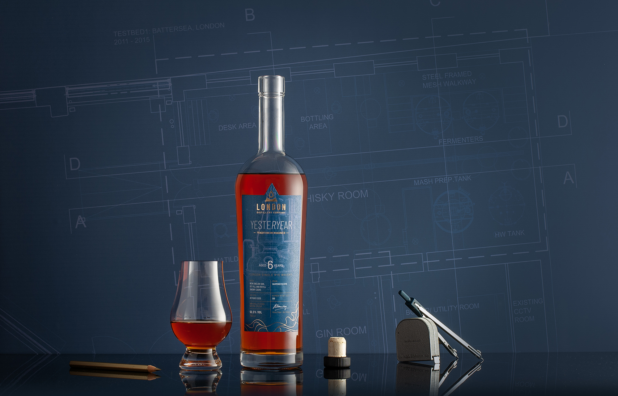 London Distillery Company Yesteryear with Glass